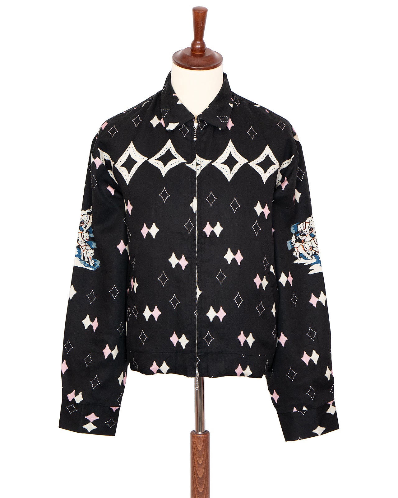 Kapital Rayon Twill Ainu Mosir Drizzler JKT, Black