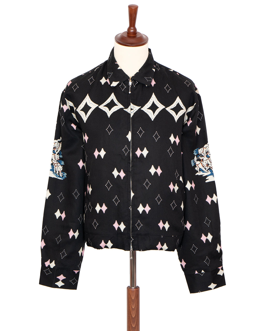 Kapital Rayon Twill Ainu Mosir Drizzler JKT, Black