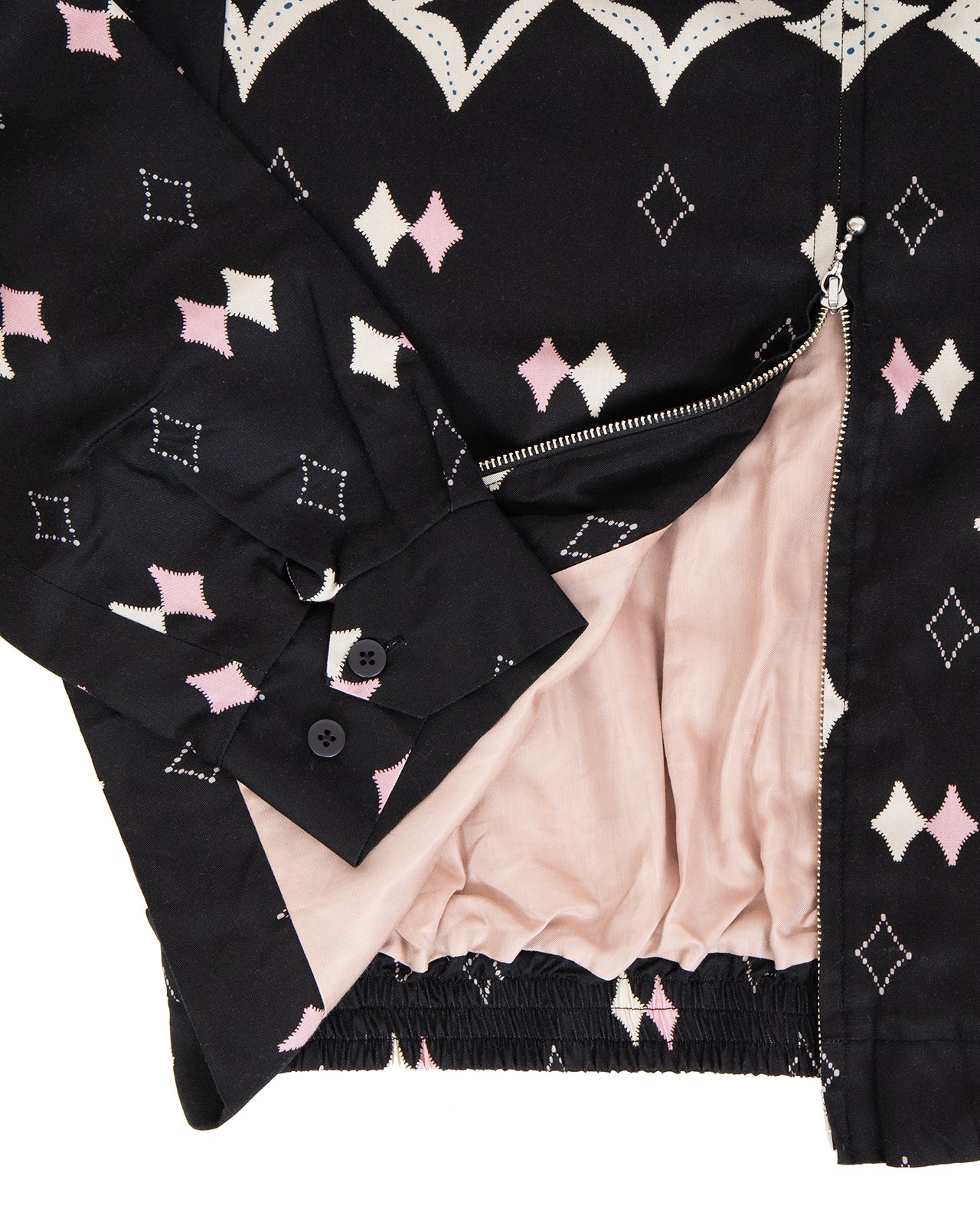 Kapital Rayon Twill Ainu Mosir Drizzler JKT, Black