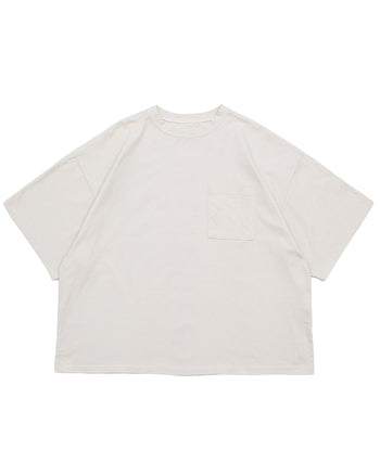 Kapital Jersey 2-Tones Big Pocket T, Bone, Tricolor