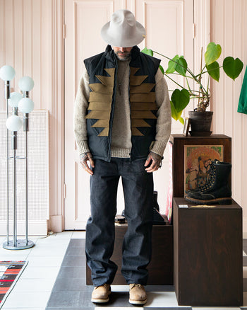 Kapital Nylon Zepher Fishing Vest, Black