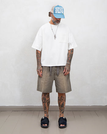 Kapital Jersey 2-Tones Big Pocket T, Bone, Tricolor