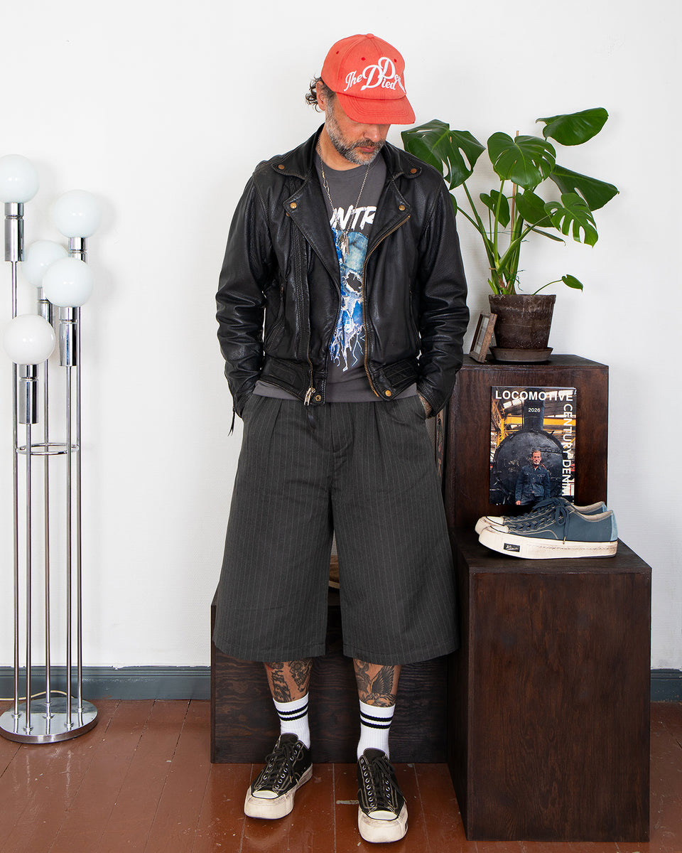 Kapital Cotton / Linen Herringbone Boogie-Day Gaucho Pants M's