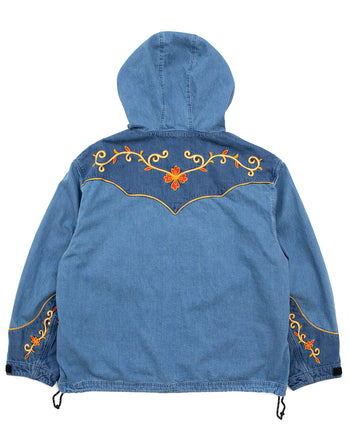 Kapital 8oz Denim Tennessee Cactus Flower Parka