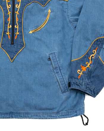 Kapital 8oz Denim Tennessee Cactus Flower Parka