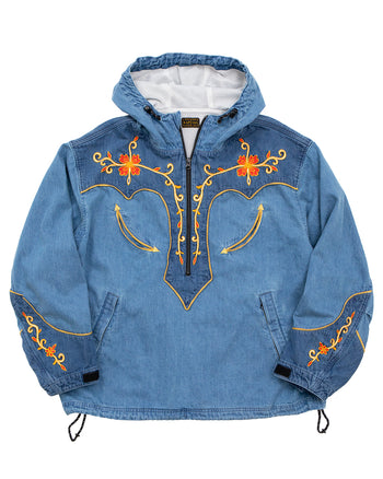 Kapital 8oz Denim Tennessee Cactus Flower Parka