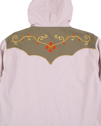 Kapital Nylon Taffta 2tones Tennessee Cactus Flower Parka, Pink
