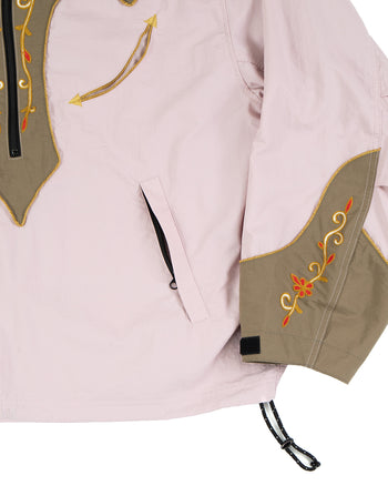 Kapital Nylon Taffta 2tones Tennessee Cactus Flower Parka, Pink