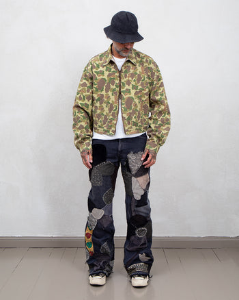 Kapital Hunter Camo Herringbone Reversible Drizzler Jacket