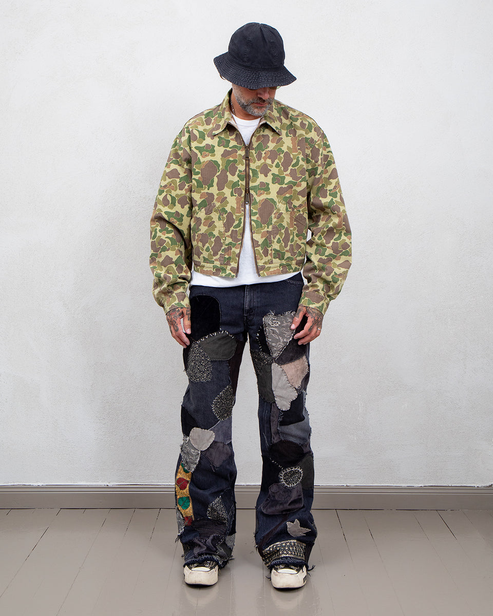 Kapital Hunter Camo Herringbone Reversible Drizzler Jacket