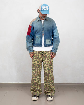 Kapital Hunter Camo Herringbone Reversible Fatigue Baggy Pants