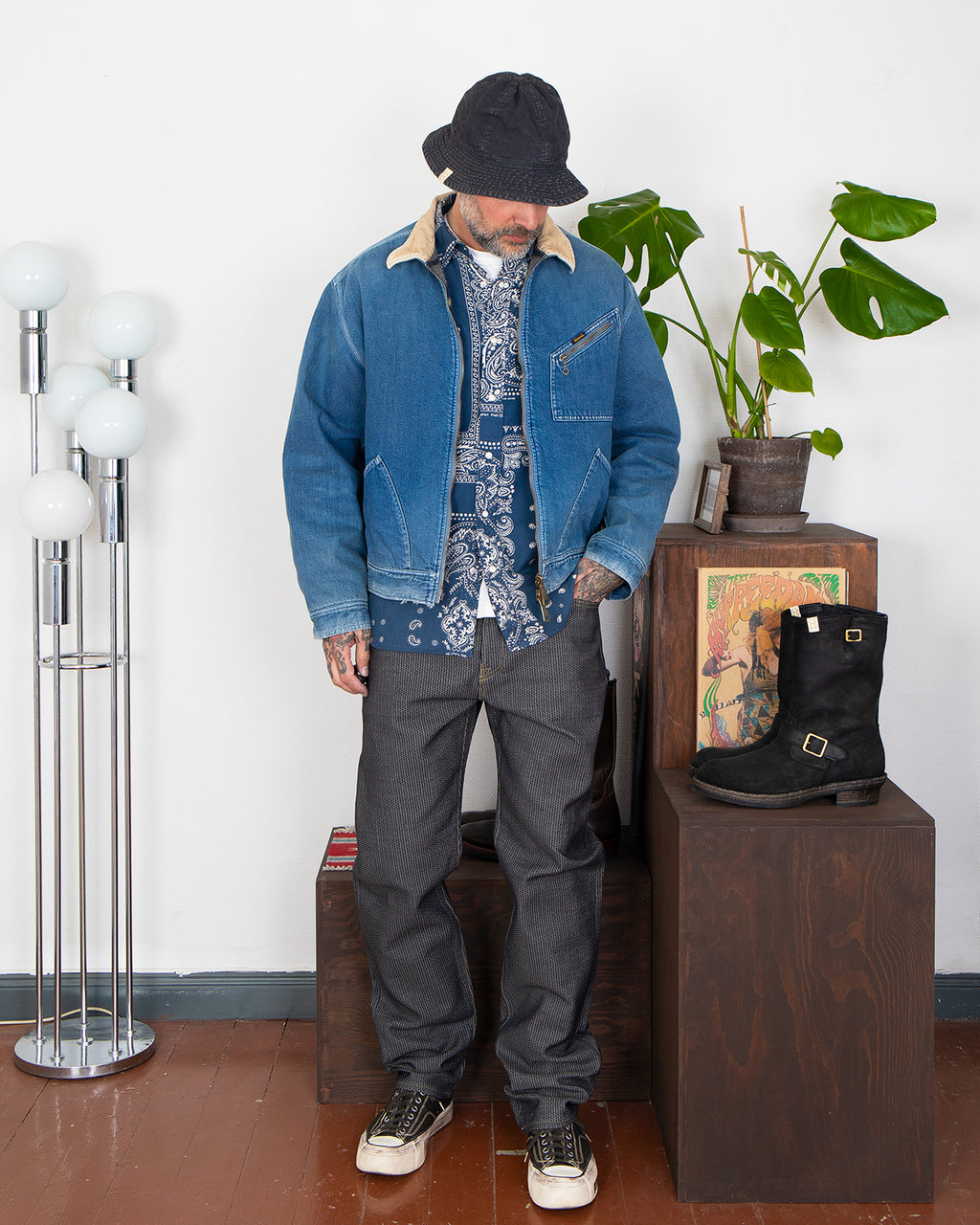 Kapital Century Denim Monkey Cisco, No. 7 - Panchoandlefty.se