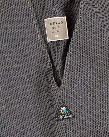 Kapital Century Denim KOME-KOME Jorts (Shallow), No. 7