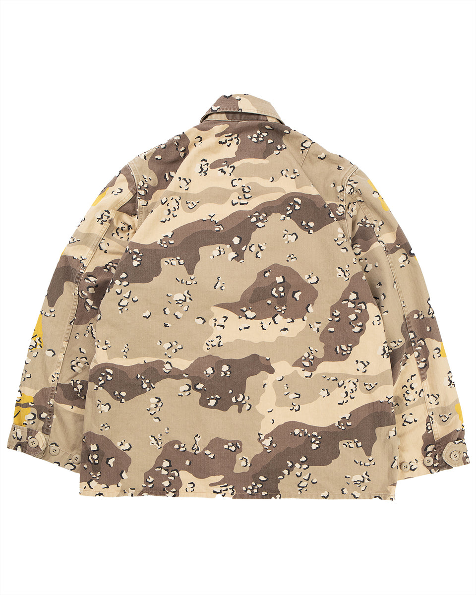 Kapital Cotton Herringbone Choco-Chip Camo Army Jacket