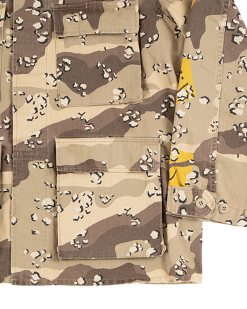 Kapital Cotton Herringbone Choco-Chip Camo Army Jacket