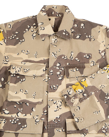 Kapital Cotton Herringbone Choco-Chip Camo Army Jacket
