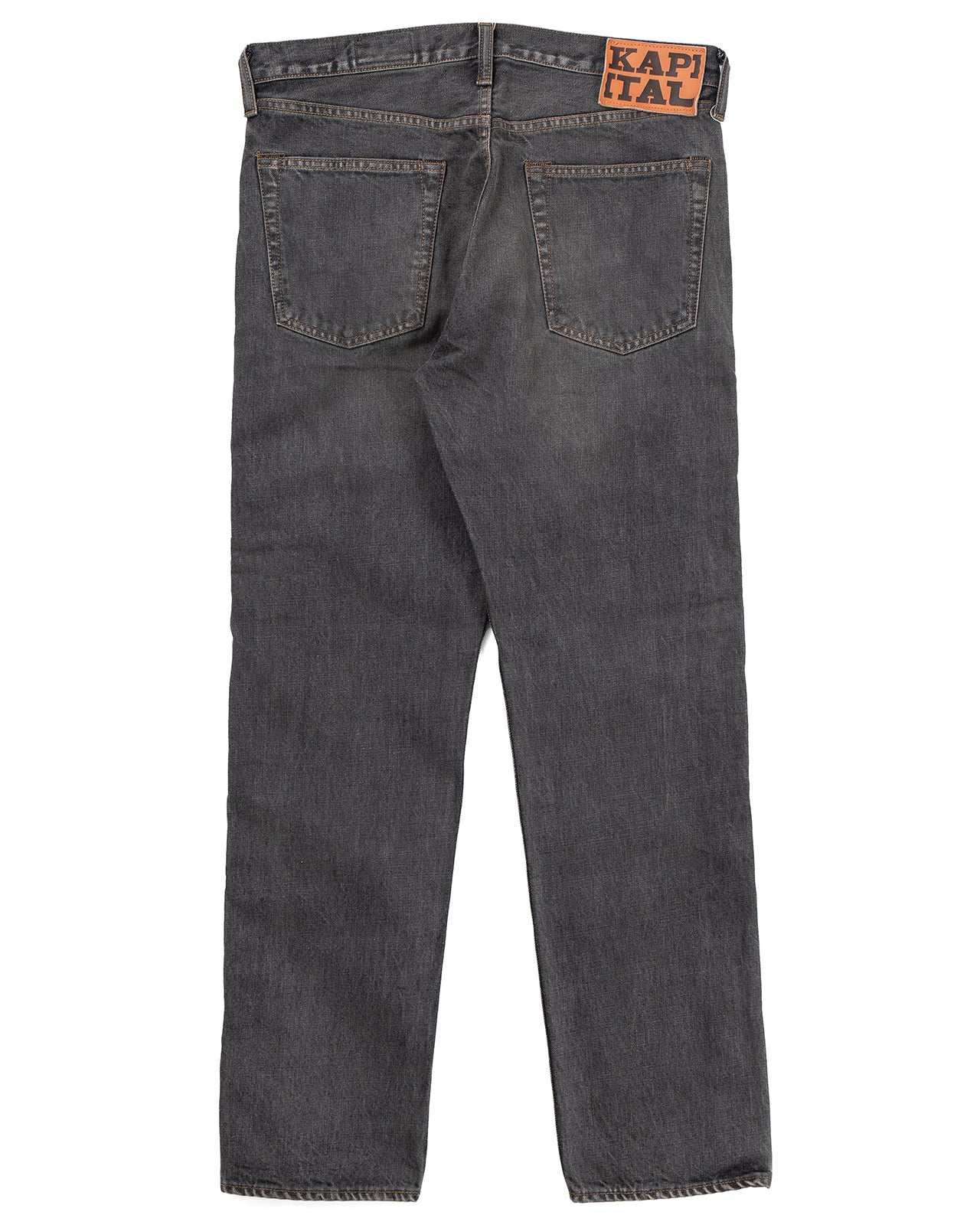 Kapital 14oz Black Denim 5P Monkey Cisco, Studs - Panchoandlefty