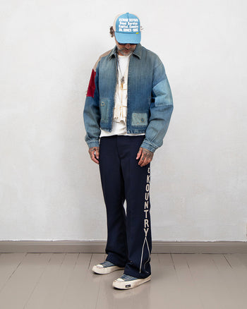 Kapital Daddy's Ox 5P Frisko, Kountry Embroidery, Navy