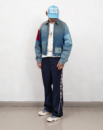 Kapital Daddy's Ox 5P Frisko, Kountry Embroidery, Navy