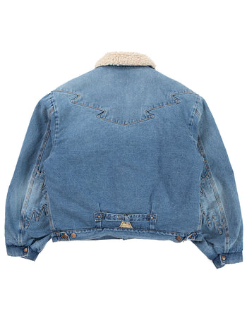 Kapital 12.5oz Broken Denim x Boa Fleece Thunderbird Jacket