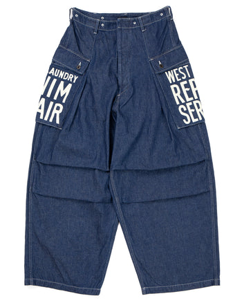 Kapital 11.5oz Denim Jumbo Monkey Pants (Factory-Repair & Embroidery)