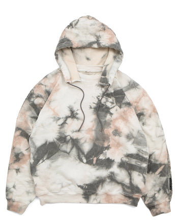 Kapital Sweater Dirty-Dyed Bivouac Hoodie, Khaki