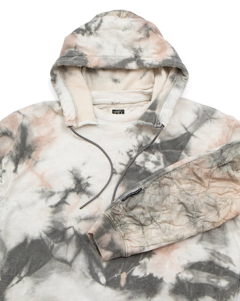 Kapital Sweater Dirty-Dyed Bivouac Hoodie, Khaki