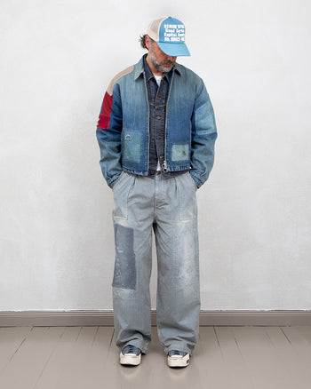 Kapital Liberty Hickoree Fatigue Baggy Pants, Rushfield Remake