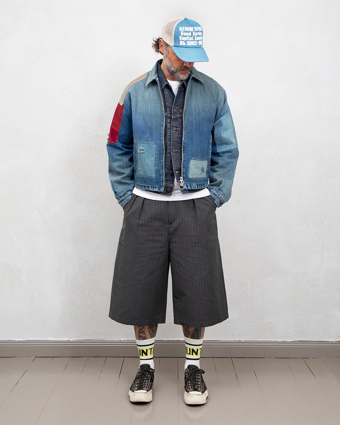 kapital ネップライニング　リップスマシュリメイクデニム　アーカイブ Kapital 12oz Denim Drizzler Jacket, Gold Rush, Remake 2026