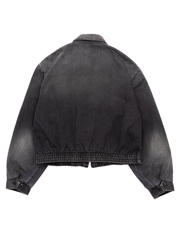 Kapital 11.5oz Black x Black Denim Hacksaw Drizzler Jacket