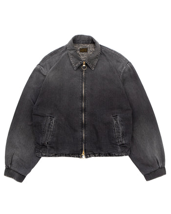 Kapital 11.5oz Black x Black Denim Hacksaw Drizzler Jacket