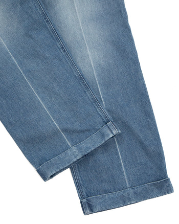 Kapital 14oz Denim Easy Trouser, Center Pleated
