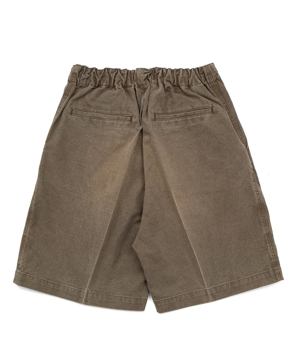 Kapital Canvas Easy Trouser (Center Pleated), Light Khaki