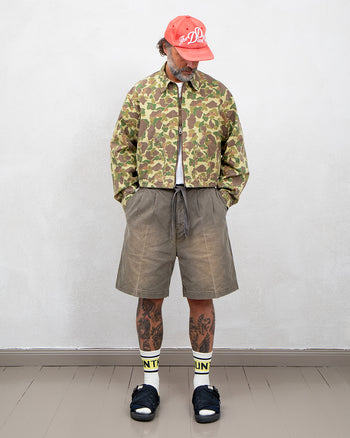 Kapital Canvas Easy Trouser (Center Pleated), Light Khaki