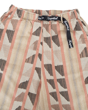 Kapital Cotton Pueblo Stripe Easy Shorts