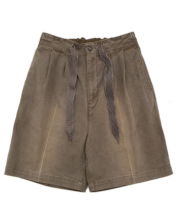 Kapital Canvas Easy Trouser (Center Pleated), Light Khaki