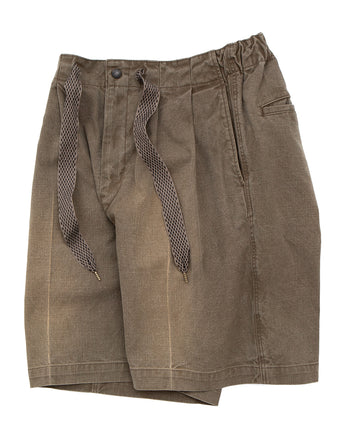 Kapital Canvas Easy Trouser (Center Pleated), Light Khaki
