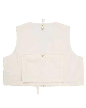 Kapital Poplin Fishing Vest, Natural