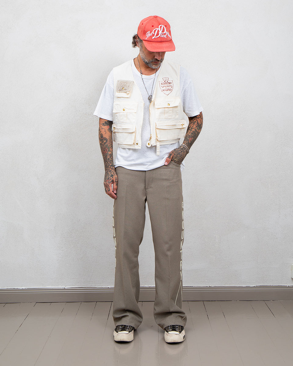 Kapital Poplin Fishing Vest, Natural