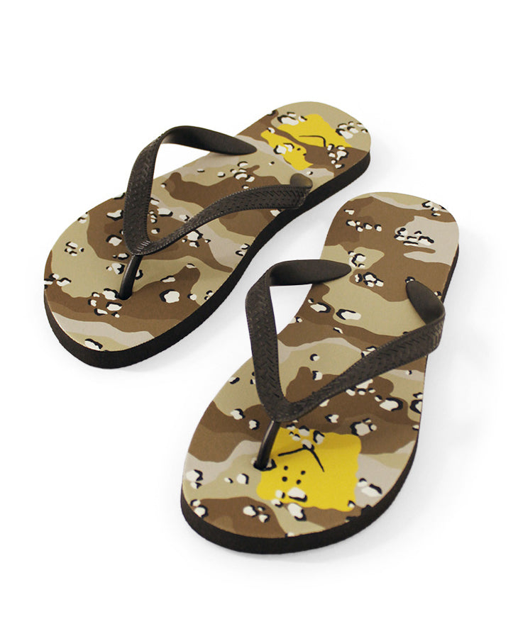 Kapital Choco-Chip Camo Flip Flops