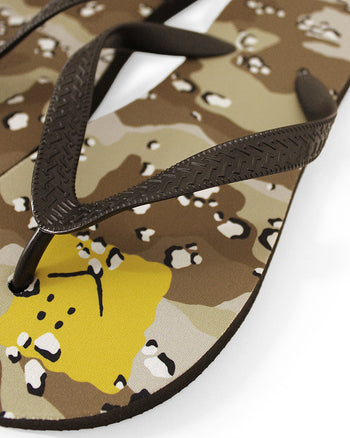 Kapital Choco-Chip Camo Flip Flops