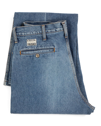 Kapital 14oz Denim 5P Frisko (Center Pleat)