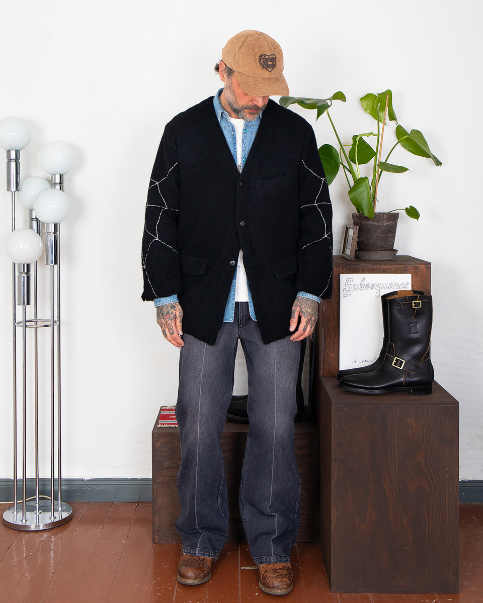 Kapital Fulling Wool Casa Jacket (KOUNTRY Dream Catch), Black