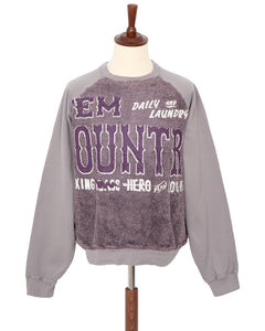 Kapital Knit x Fur Grizzly Sweater, 'Em Kountry, Purple