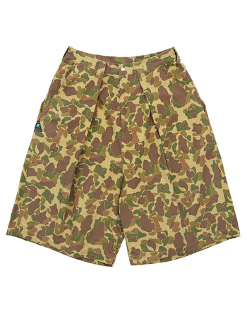 Kapital Hunter-Camo Herringbone KOME-KOME Jorts (Shallow)