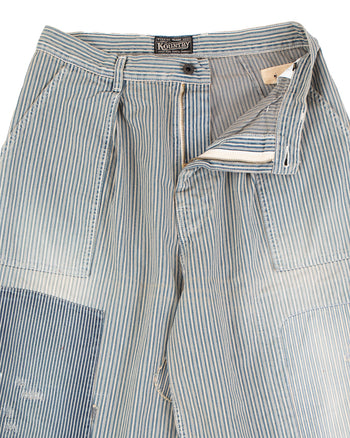 Kapital Liberty Hickoree Fatigue Baggy Pants, Rushfield Remake