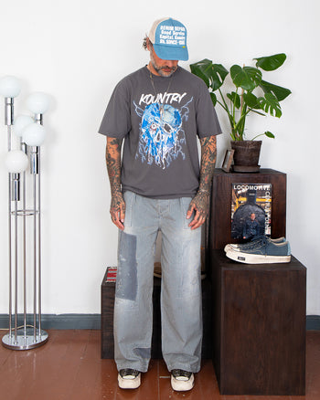 Kapital Liberty Hickoree Fatigue Baggy Pants, Rushfield Remake