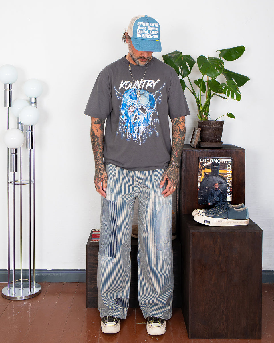 Kapital Liberty Hickoree Fatigue Baggy Pants, Rushfield Remake
