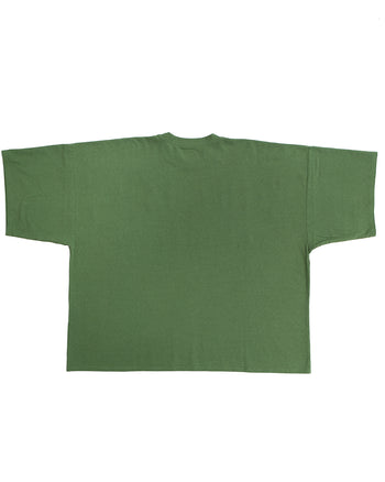Kapital Jersey Huge T-Shirt, Denim Repair, Green