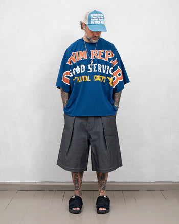 Kapital Century Denim KOME-KOME Jorts (Shallow), No. 7